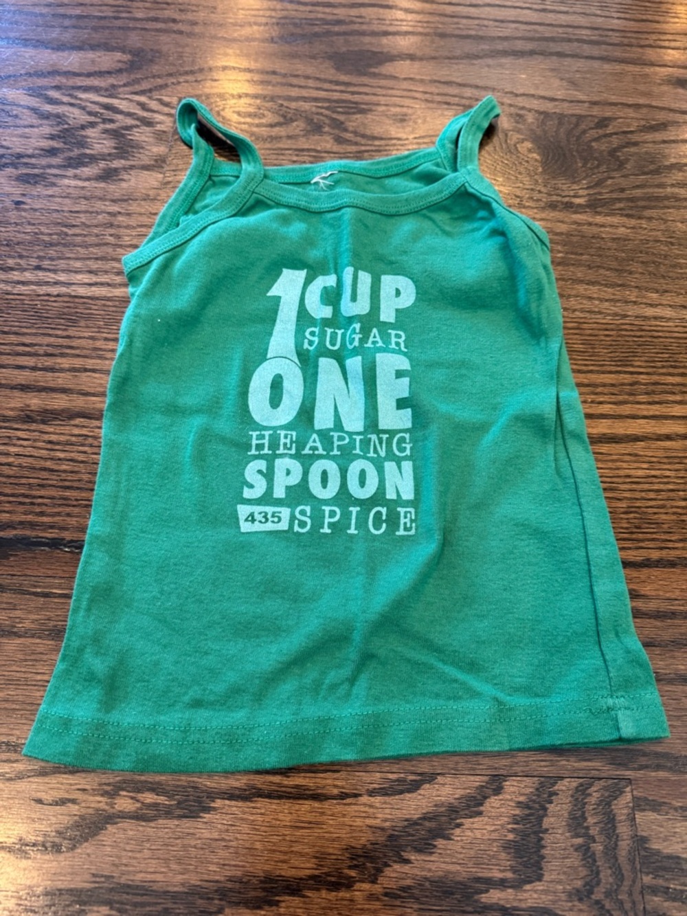 Matilda Jane Green Platinum   Girls' Tank Top with Recipe Graphic